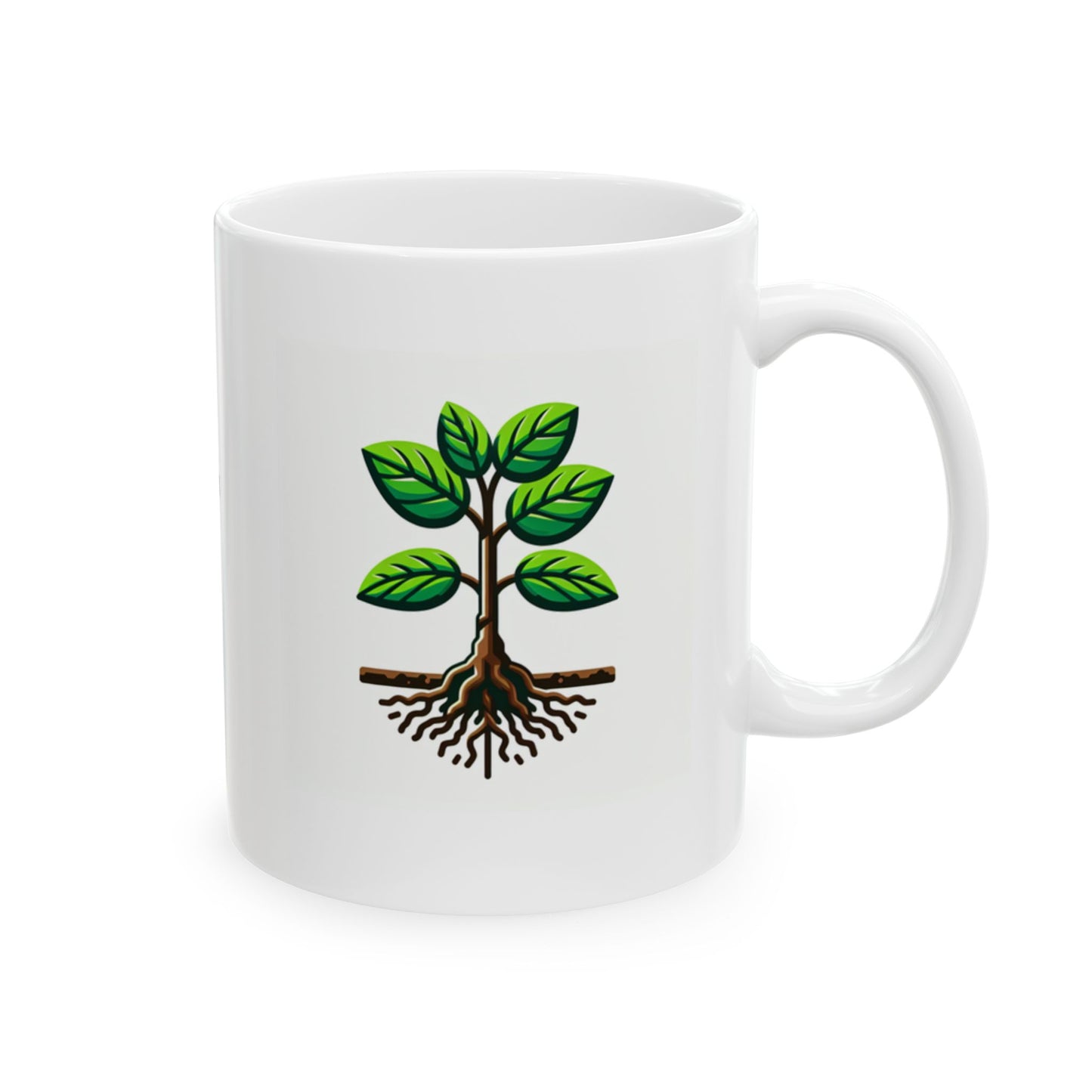 Rooted in Growth Ceramic Mug, (11oz)
