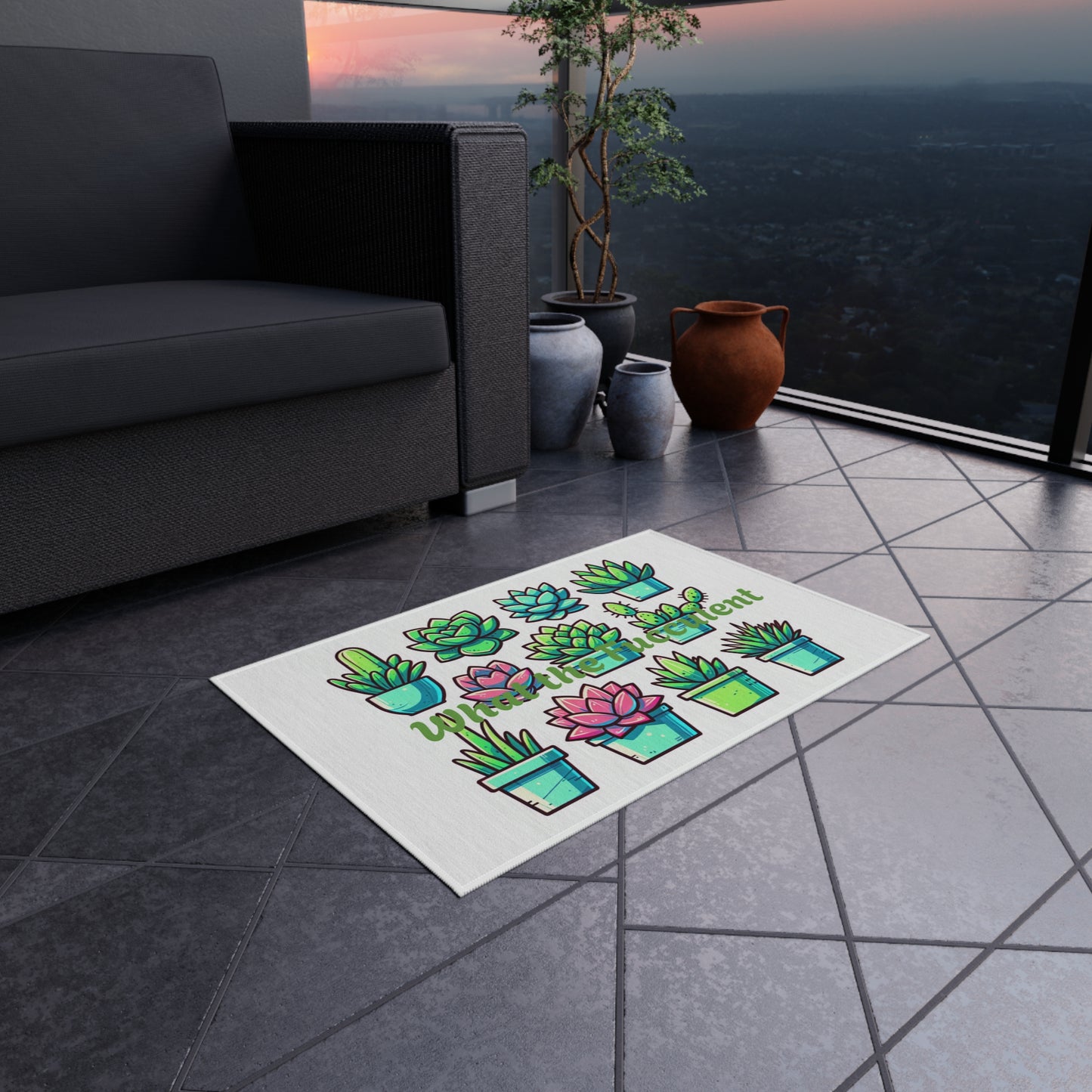 What the Fucculent Outdoor Rug