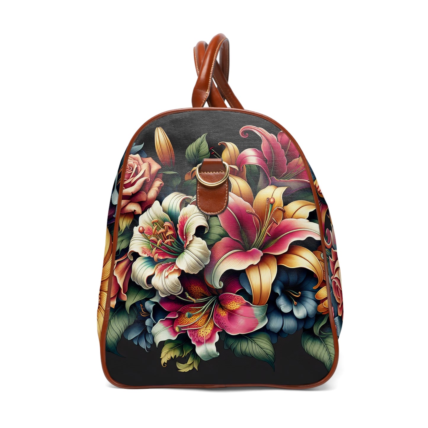 Floral Waterproof Travel Bag - Stylish & Durable for Adventurers