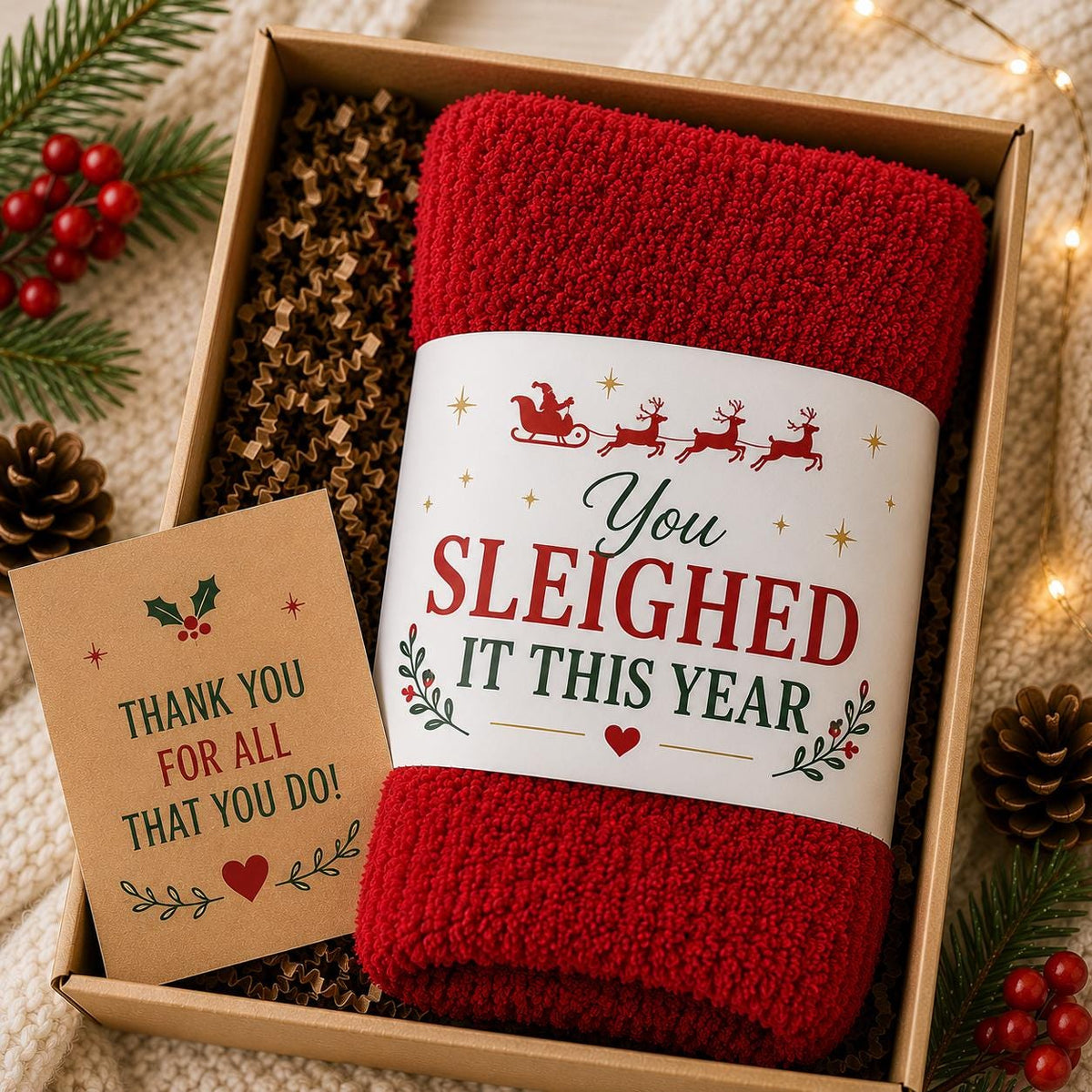 Employee Appreciation Gift, Corporate Christmas Gift, Staff Holiday Gift, Coworker Gift, Employee Christmas Gift, Fuzzy Socks Gift