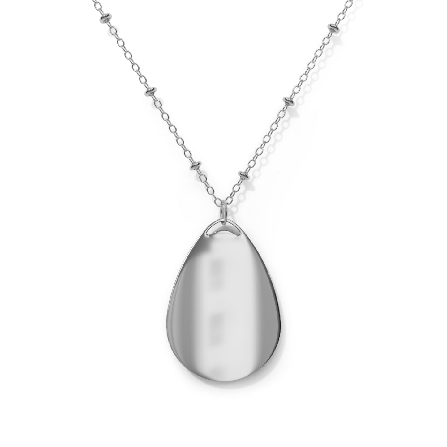 Oval floral Necklace Elegant and durable