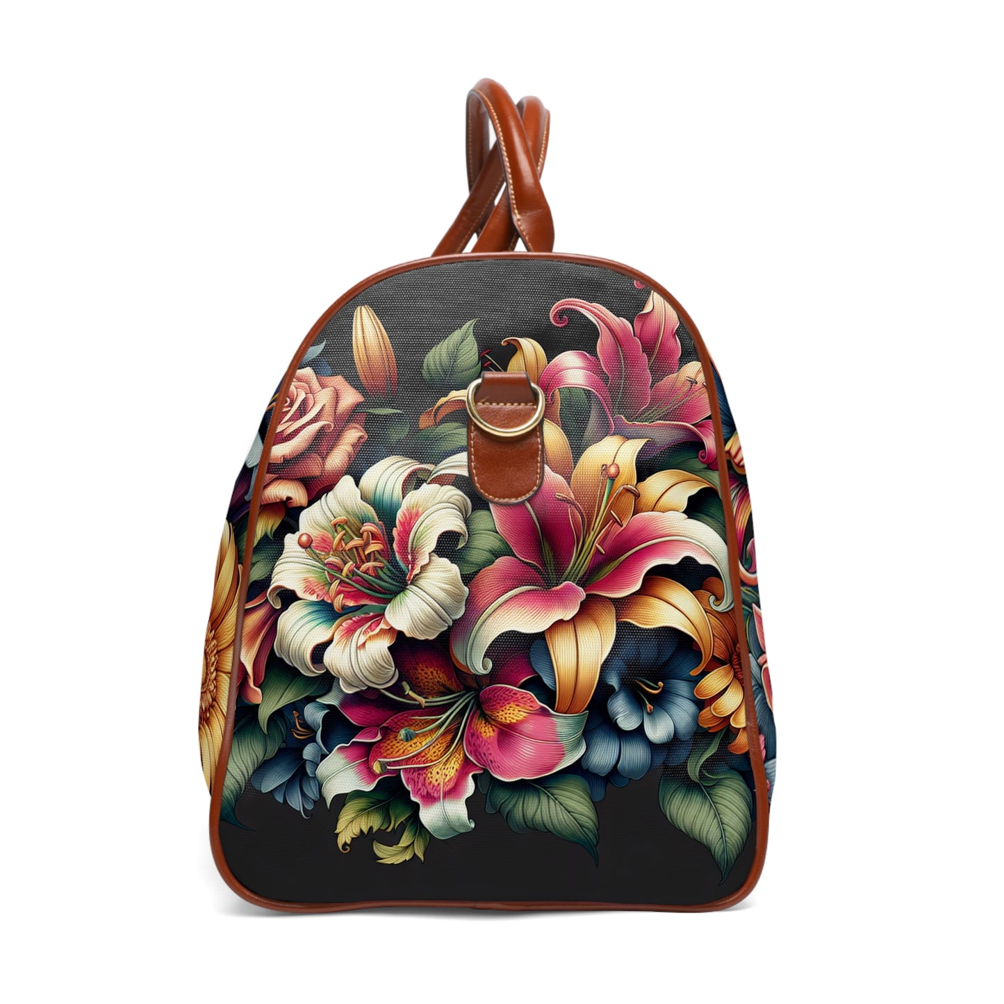 Floral Waterproof Travel Bag - Stylish & Durable for Adventurers