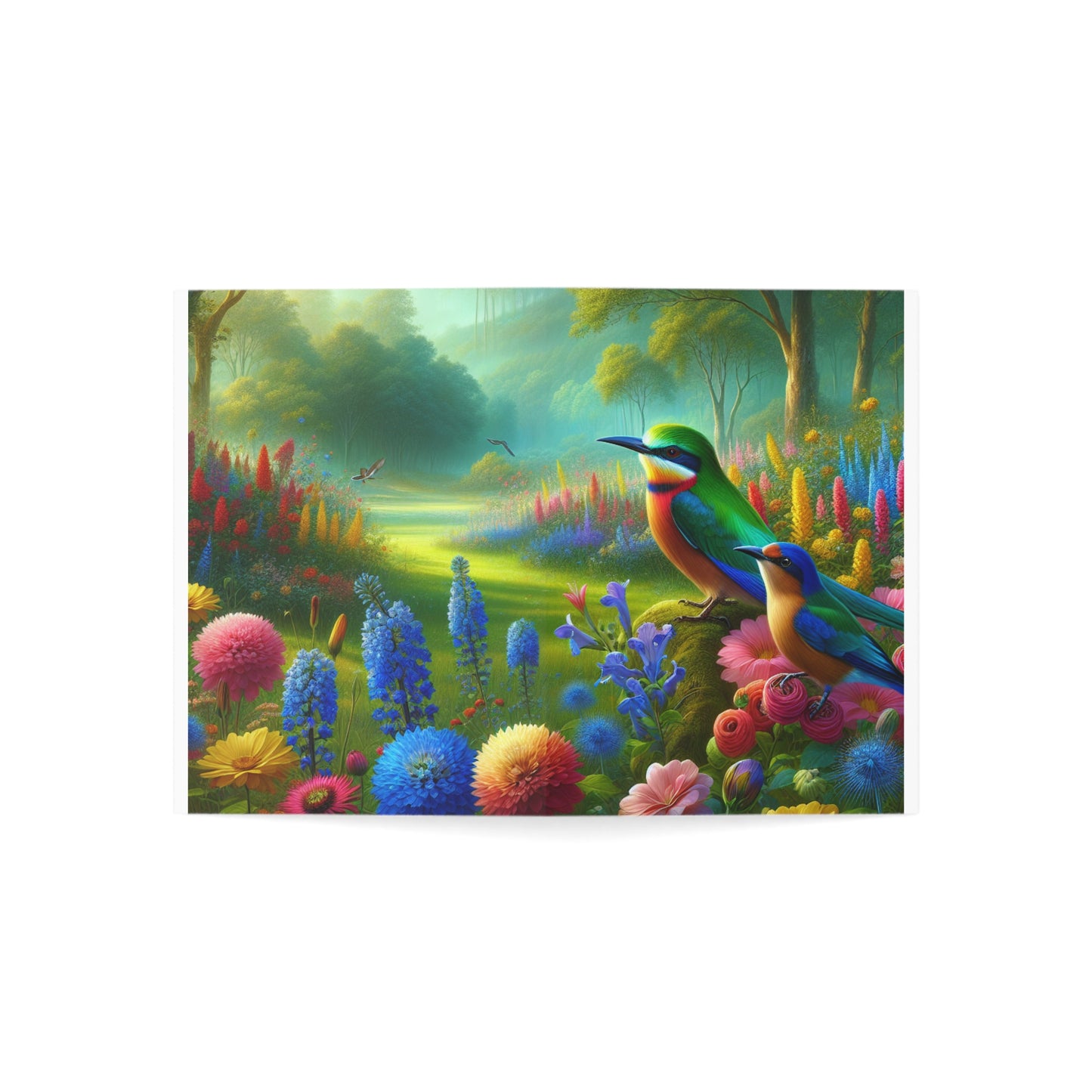 Floral Bird Greeting Cards (1, 10, 30, and 50pcs) Blank inside