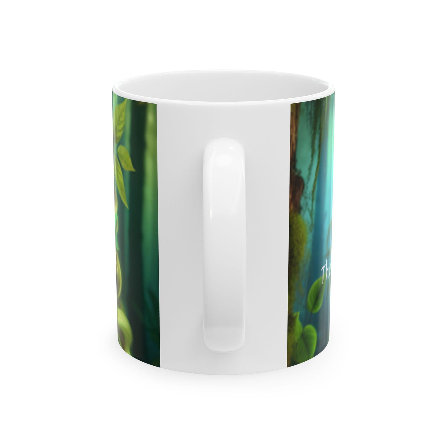 Handcrafted Ceramic Cup of the Foliage Goddess Ceramic Mug, 11oz