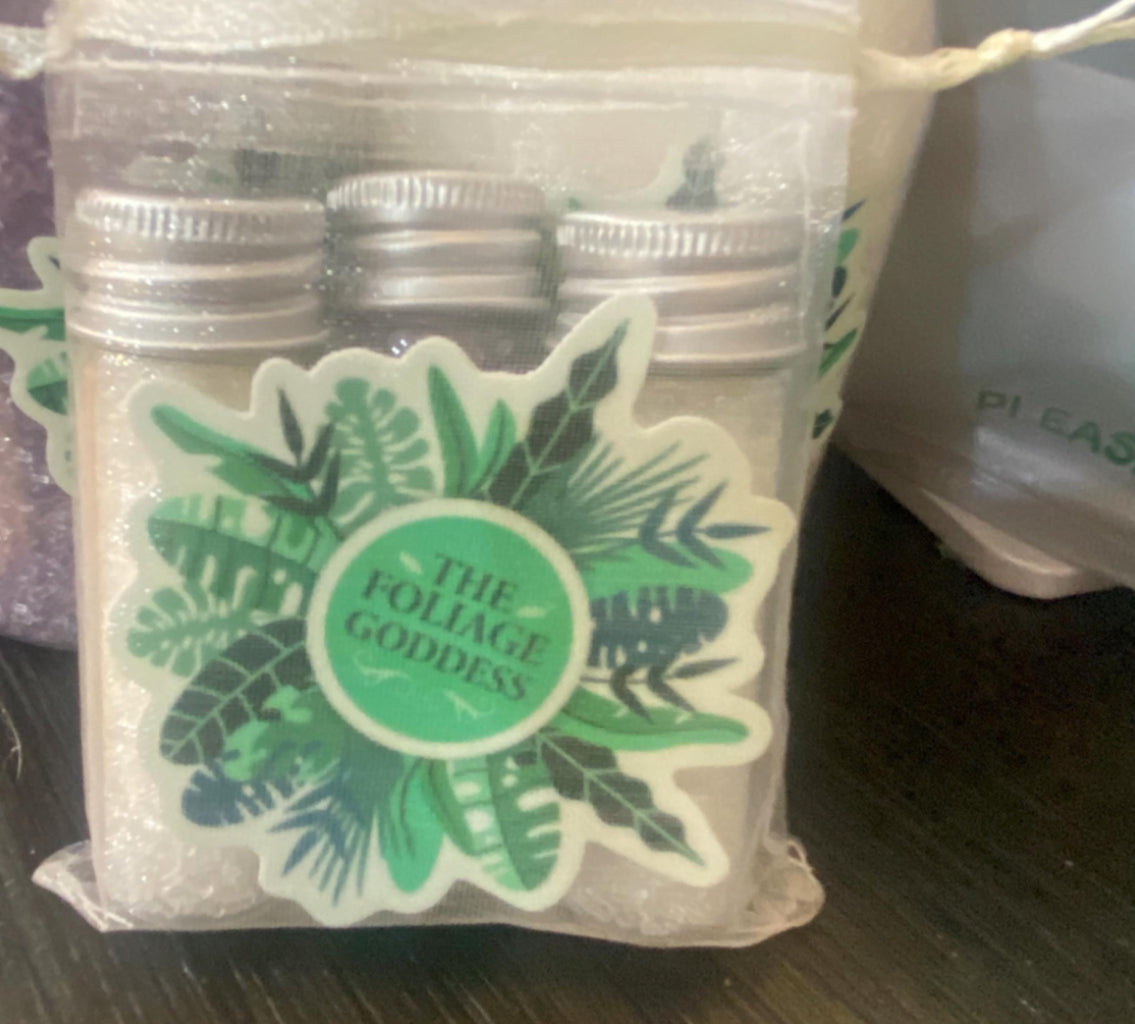 Sample pack: Cozy Botanical Bath Salt Trio Spa Gift Set for Relaxation • Floral Bath Salts •