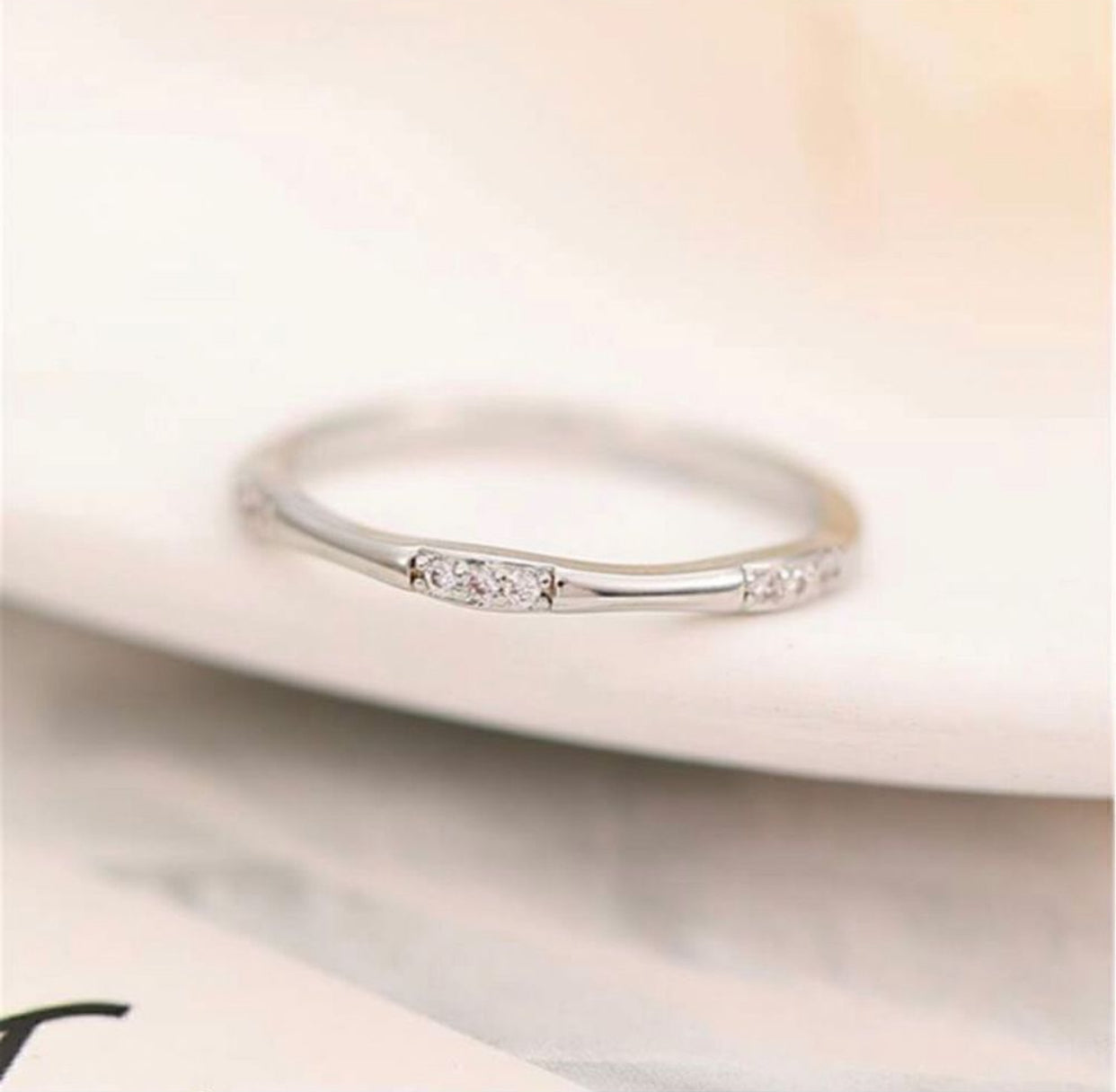 Exquisite & Fashionable Small faux Diamond Ring, For Wedding, Engagement,