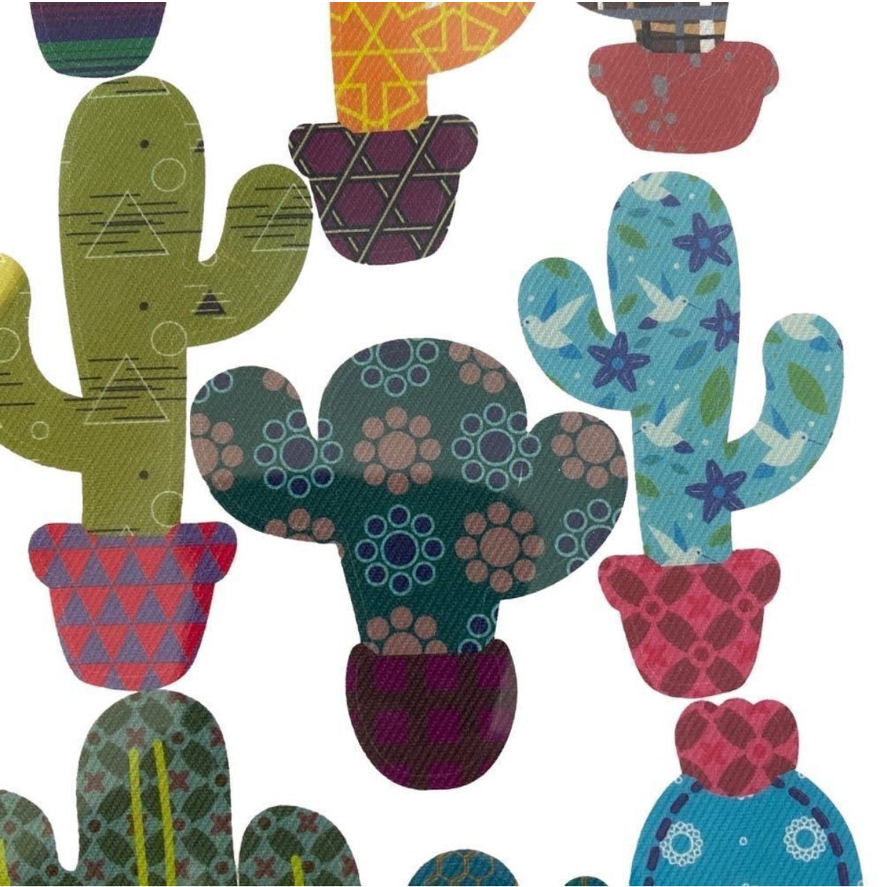 Set of 9 cactus Iron on patches NEW