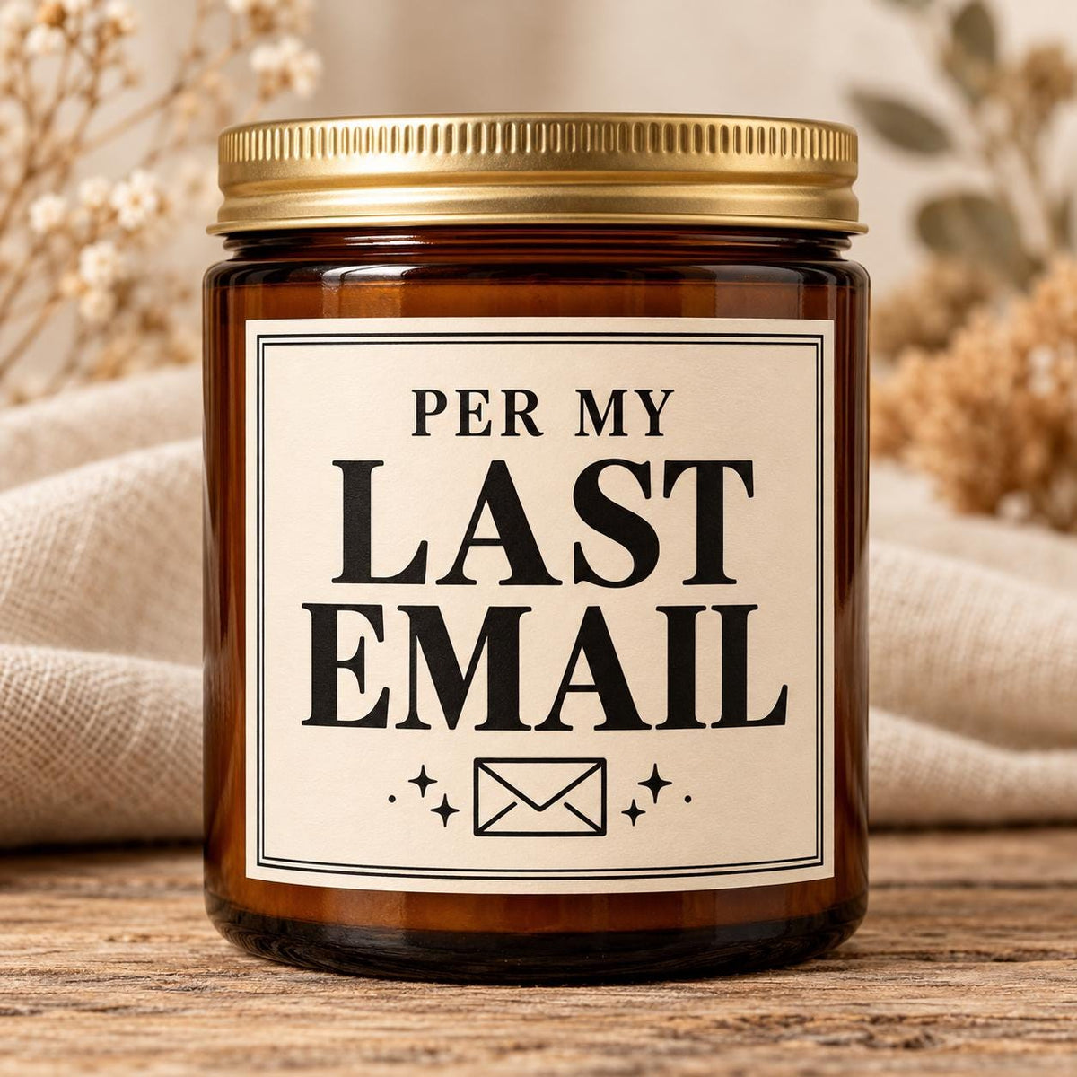 Funny Coworker Candle, Work Bestie Gift, Sarcastic Office Humor, Amber Jar Candle