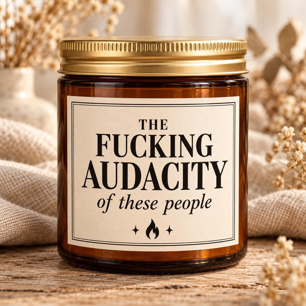 Funny Coworker Candle, Work Bestie Gift, Sarcastic Office Humor, Amber Jar Candle