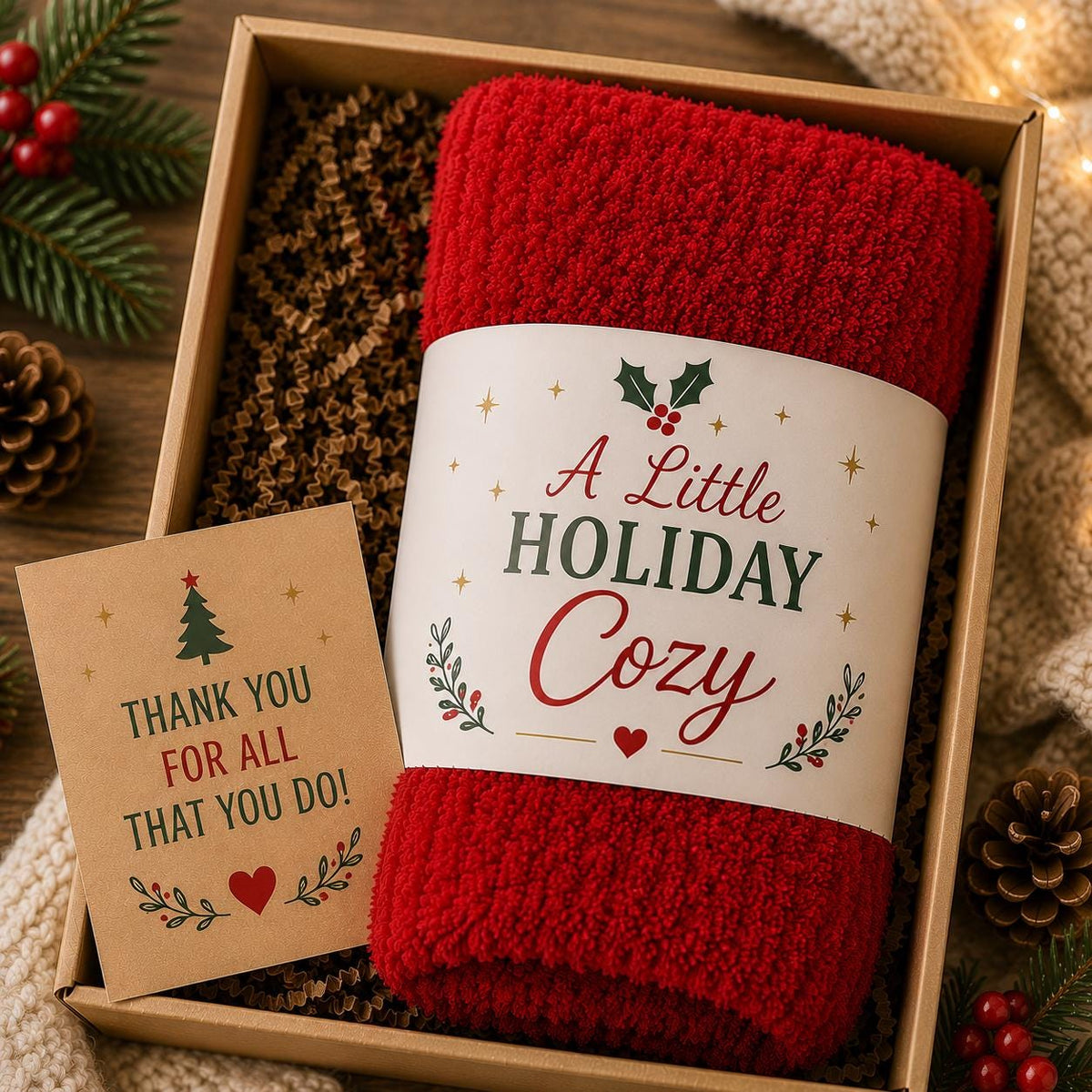 Employee Appreciation Gift, Corporate Christmas Gift, Staff Holiday Gift, Coworker Gift, Employee Christmas Gift, Fuzzy Socks Gift