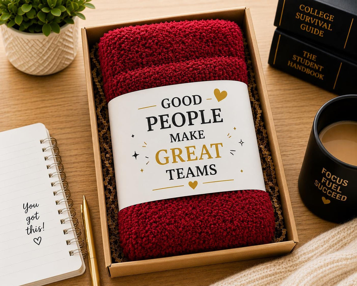 Employee Appreciation Gift, Corporate Christmas Gift, Staff Holiday Gift, Coworker Gift, Employee Christmas Gift, Fuzzy Socks Gift