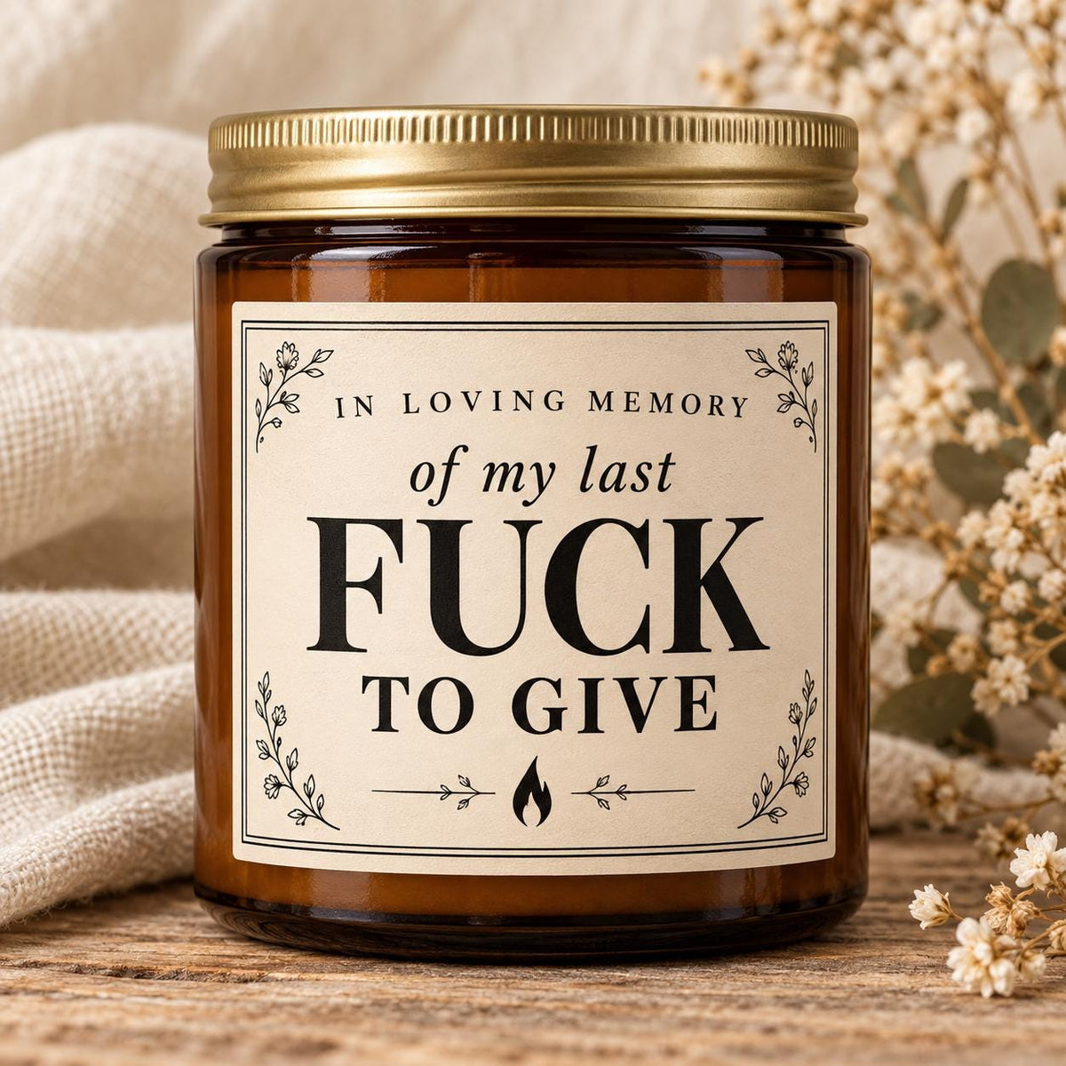 Funny Coworker Candle, Work Bestie Gift, Sarcastic Office Humor, Amber Jar Candle
