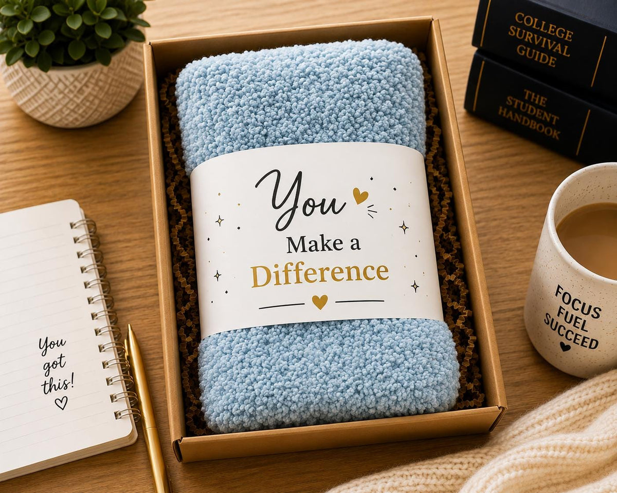 Employee Appreciation Gift, Corporate Christmas Gift, Staff Holiday Gift, Coworker Gift, Employee Christmas Gift, Fuzzy Socks Gift